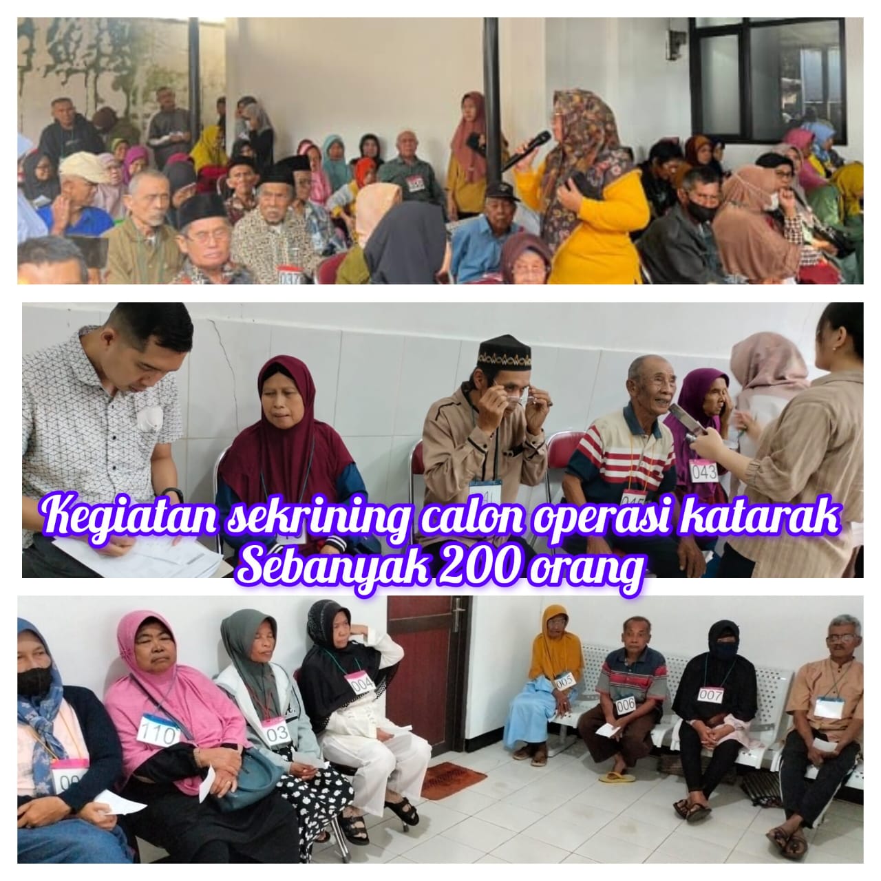 Kegiatan Skrining Calon Operasi Katarak